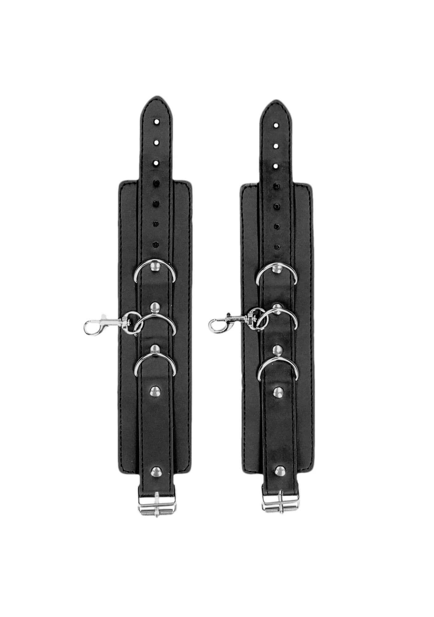 Bonded Leather Collar with Hand Cuffs