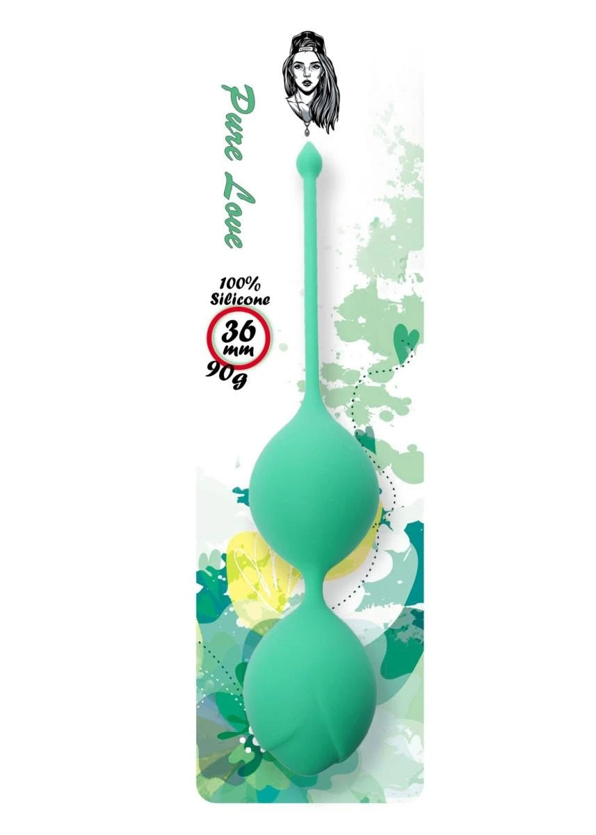 Boules de Kegel en silicone 36 mm 90 g Vert - Série B
