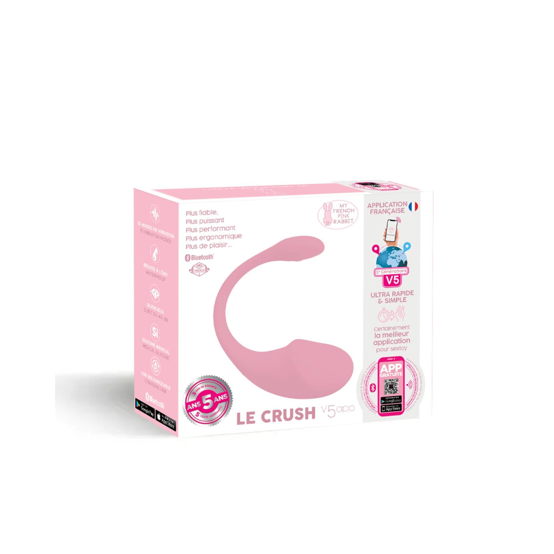 Le Crush Rose pâle - Contrôlé par application