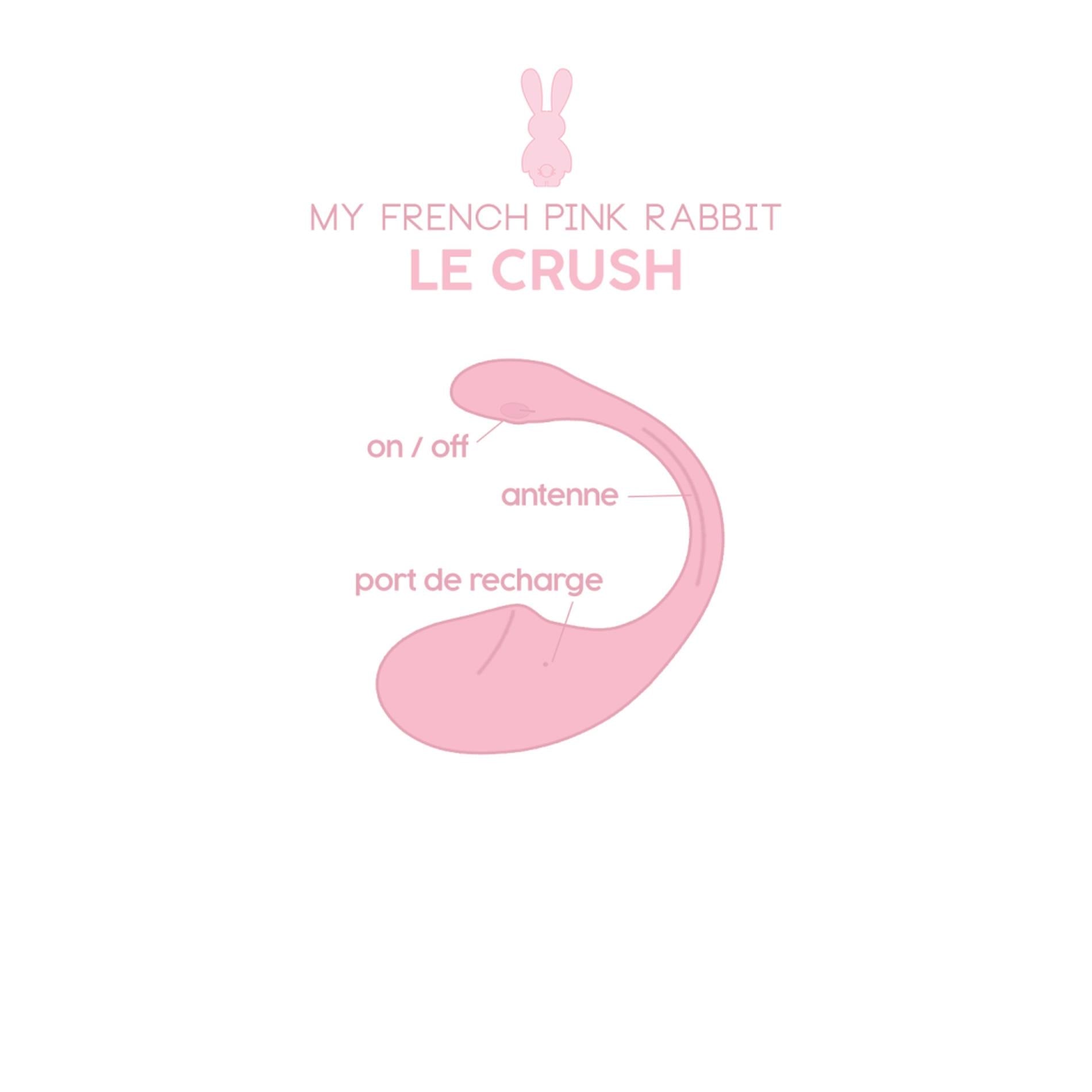 Le Crush Rose pâle - Contrôlé par application