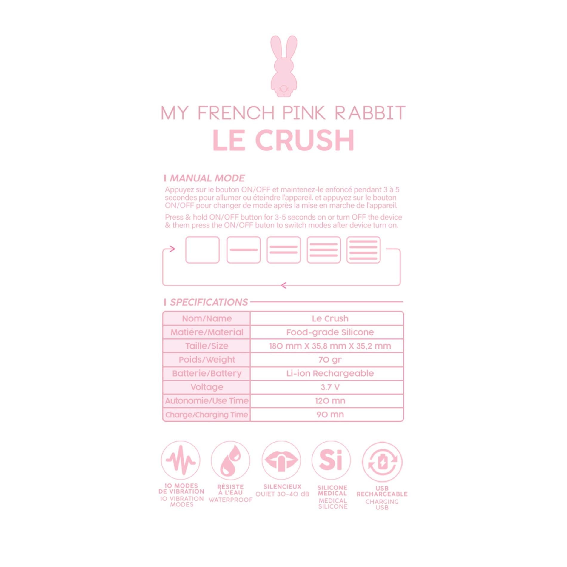 Le Crush Rose pâle - Contrôlé par application