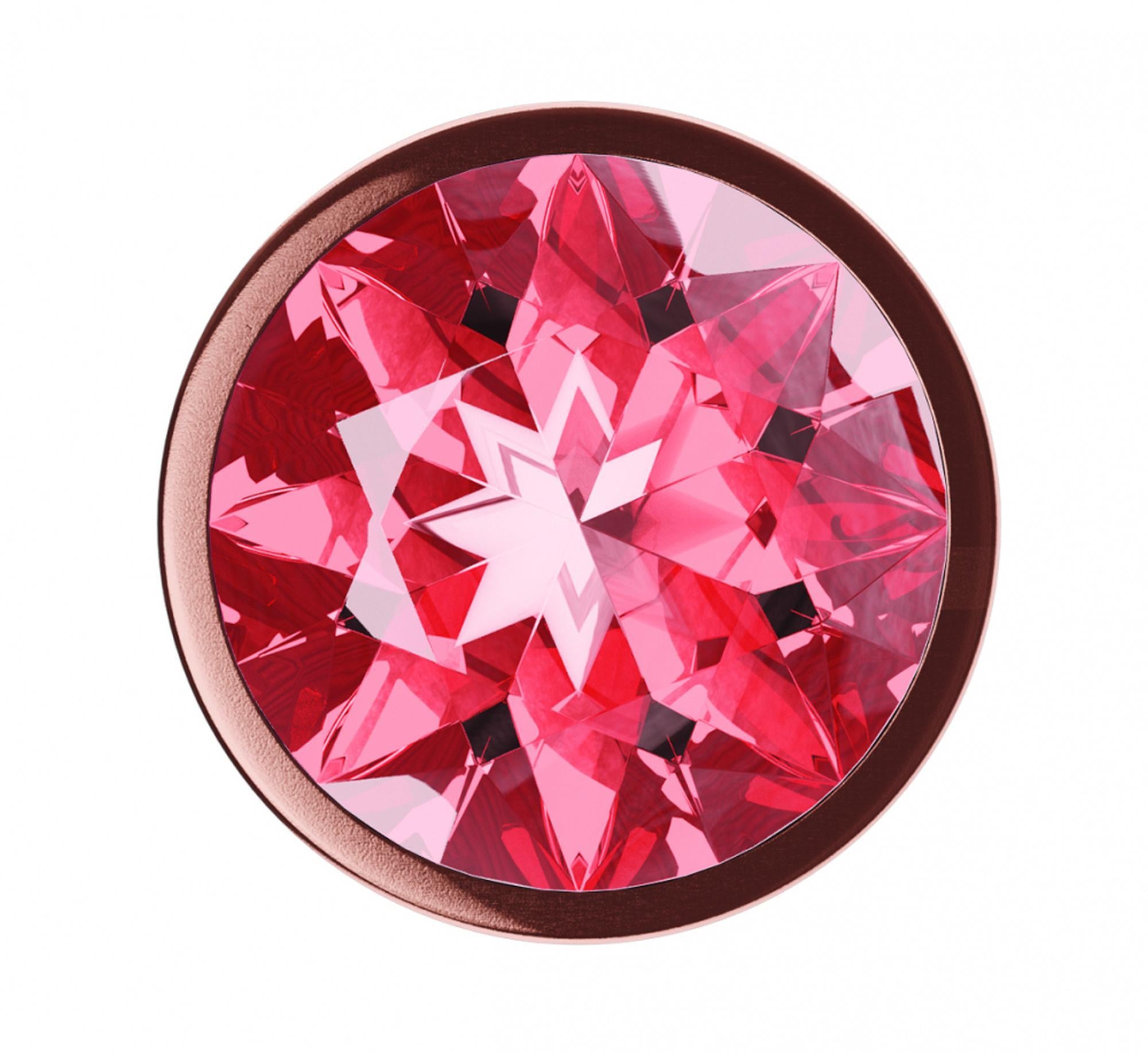 Plug-Butt Plug Diamond Ruby Shine S Or rose