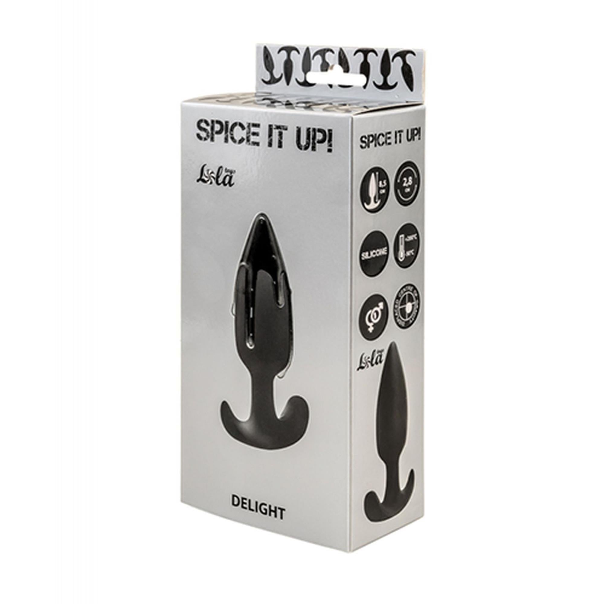 Plug-Anal plug with a misplaced center of gravity Spice it up Delight Black