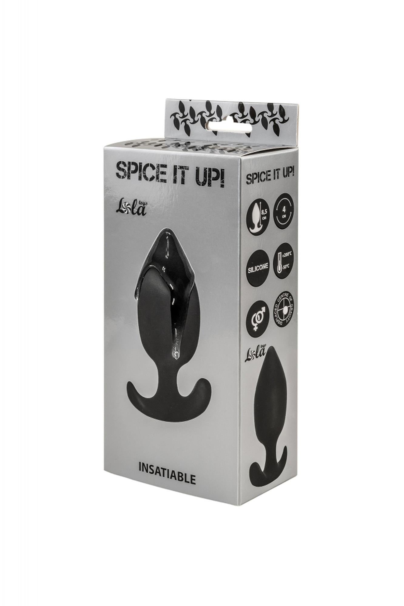 Plug-Plug anal avec centre de gravité décalé Pimentez-le Insatiable Noir