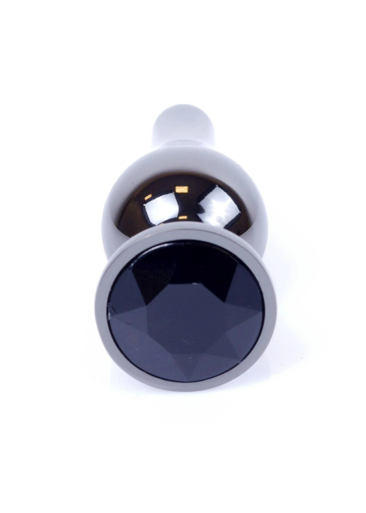 MyLove Toys - Bijoux BUTT PLUG en argent foncé - Noir