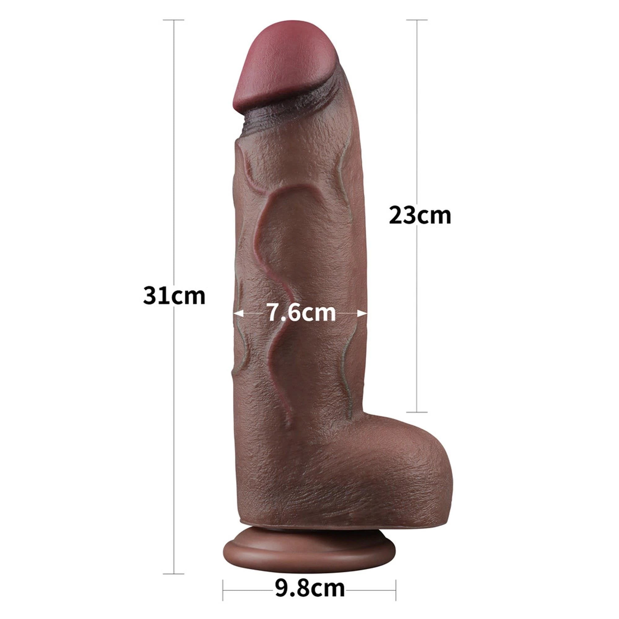 12″″ Dual Layered Silicone Cock XXL