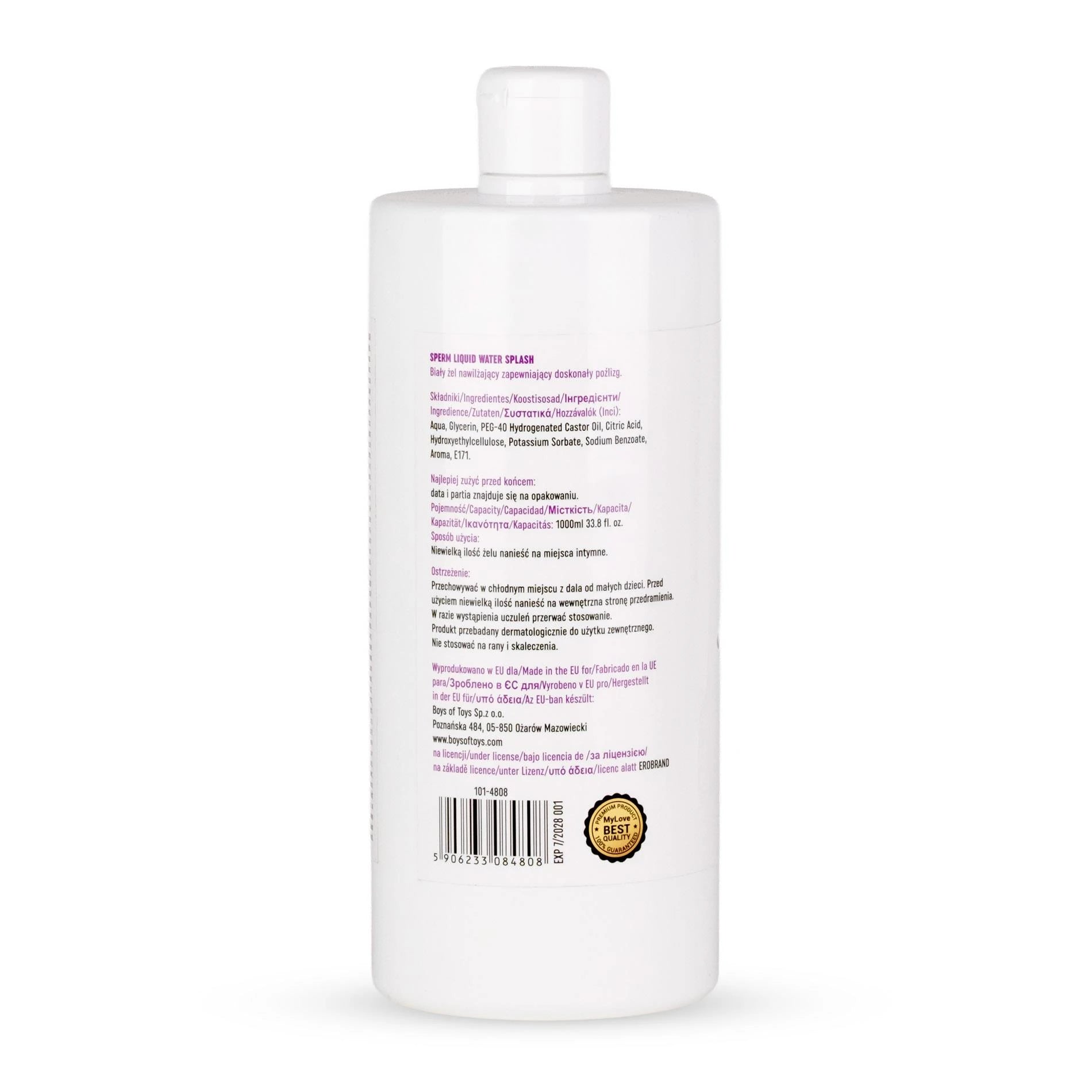 MyLove Sperm liquid-water-splash 1000 ml.