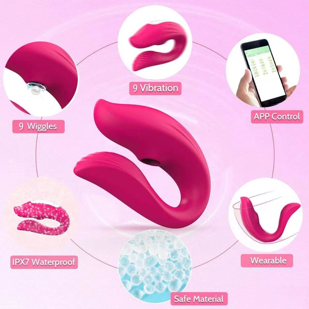 Vibreur - rose - contrôle via application