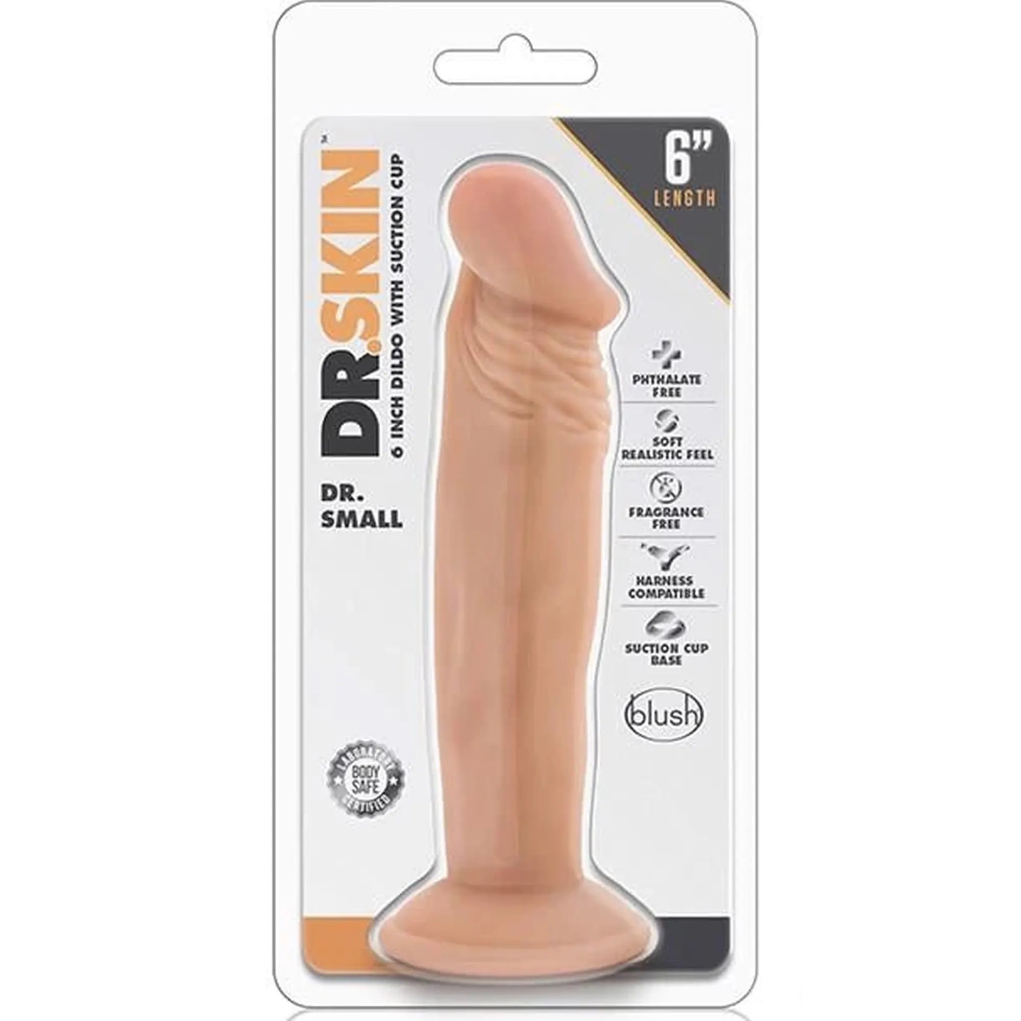 DR. SKIN DR SMALL 6-INCH DILDO VANILLA