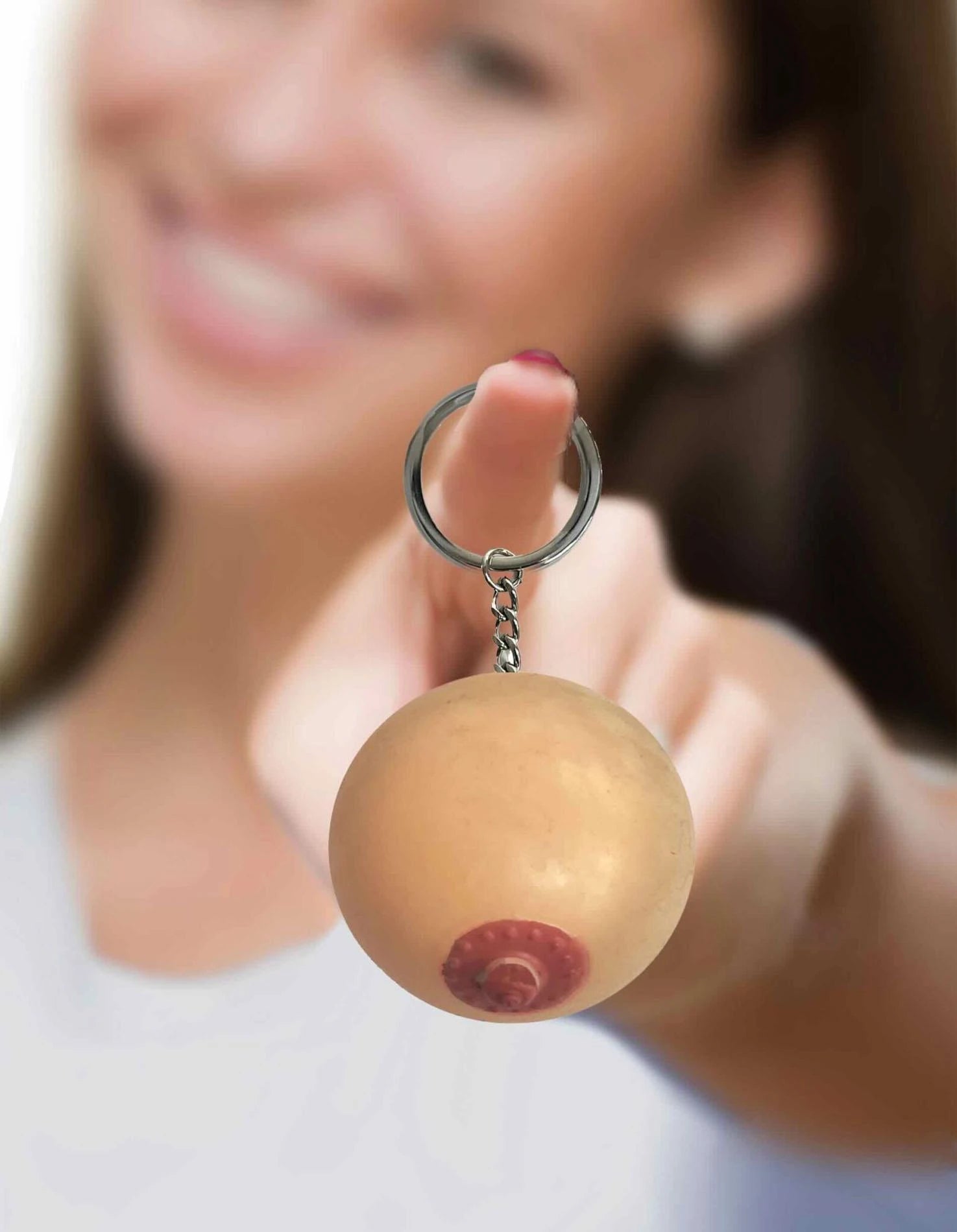 Porte-clés super amusant, un sein squishy