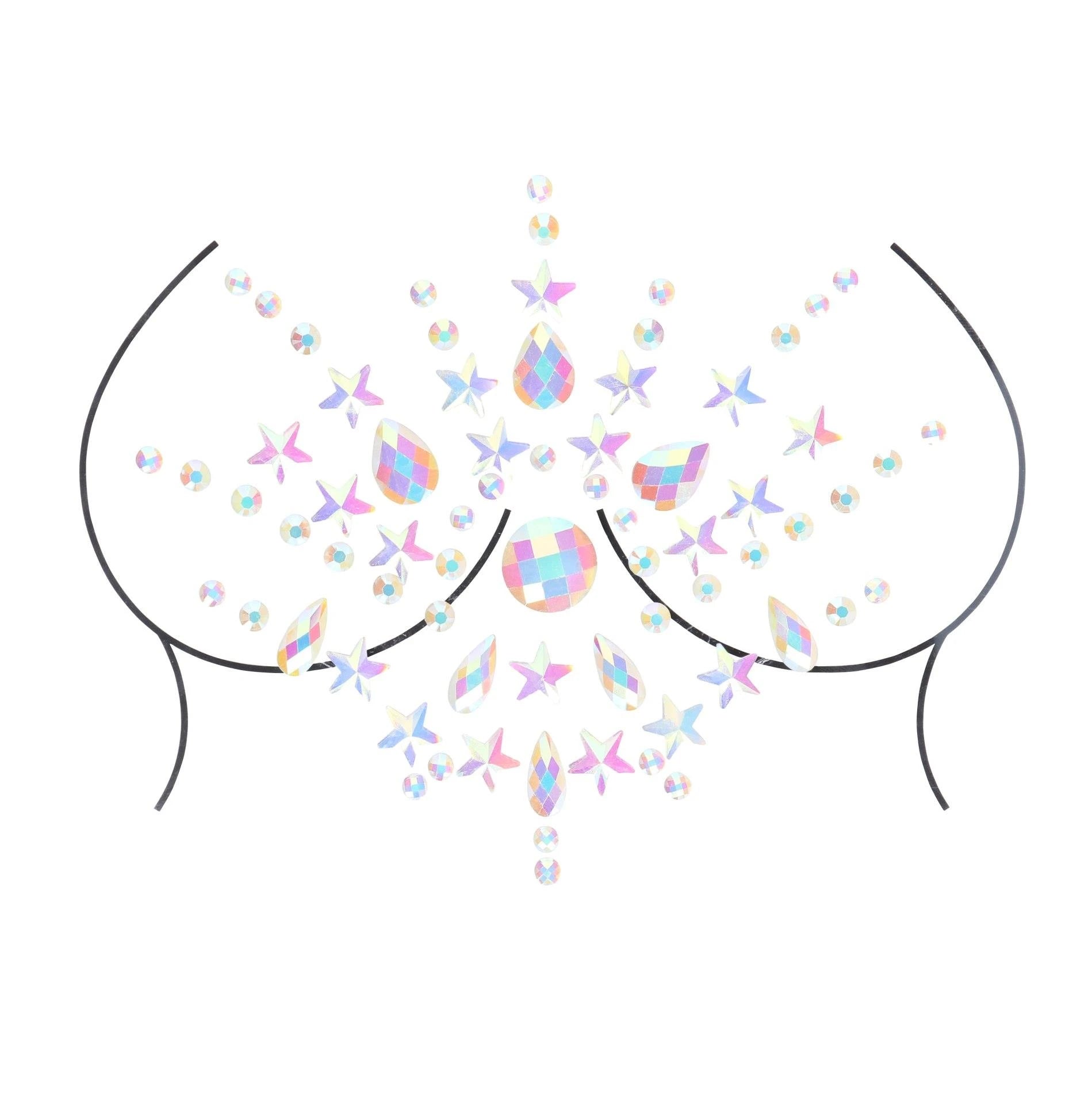 Autocollants bijoux corporels – Poitrine
