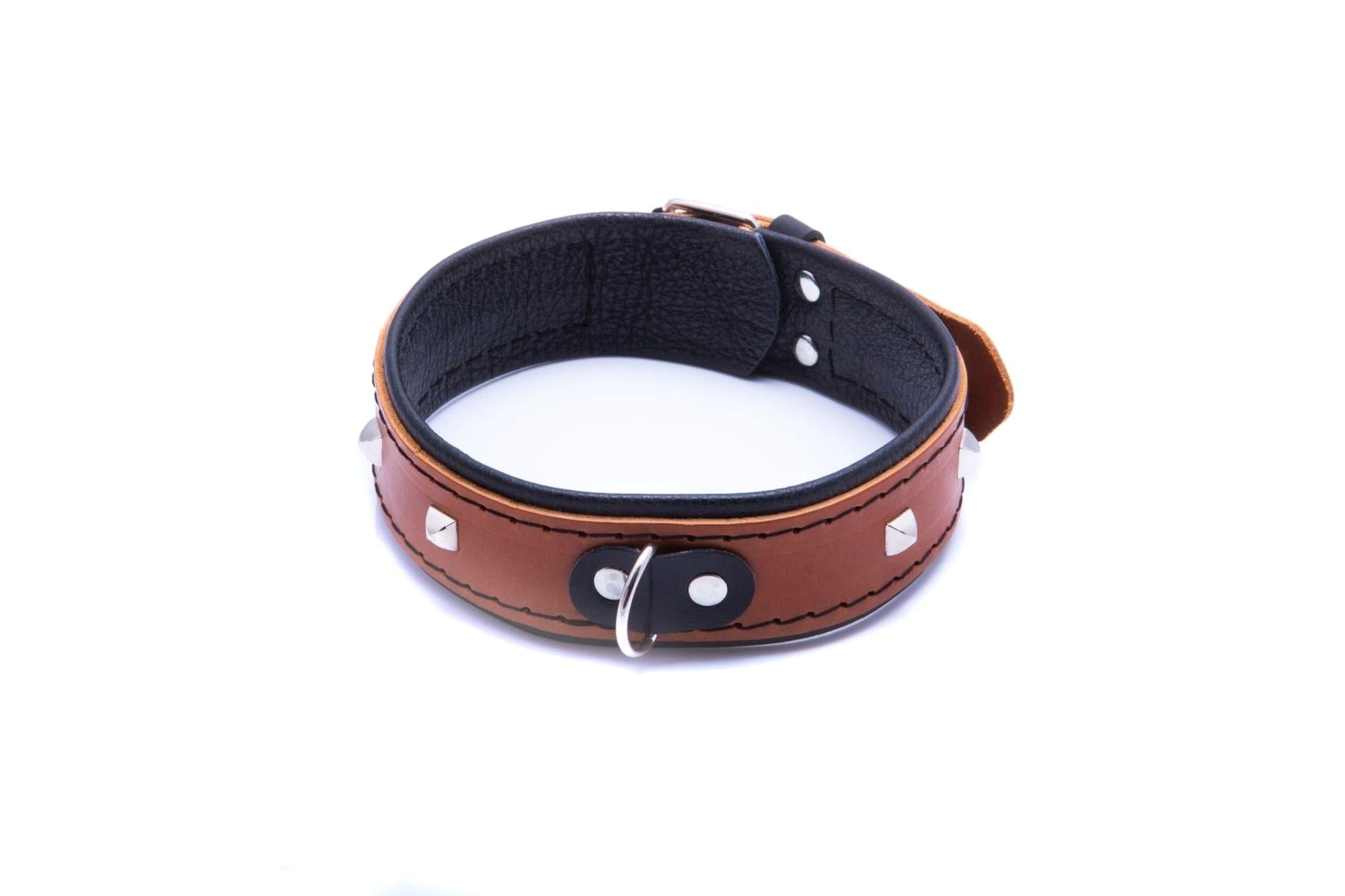 Collier femme Whips sans laisse, cognac