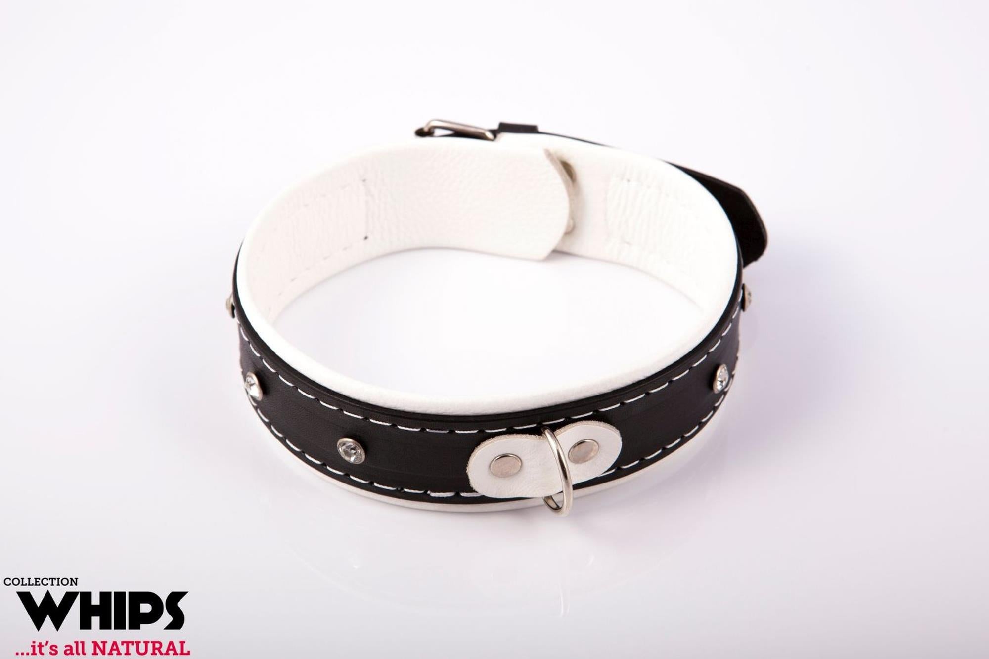 Attaches - Collier féminin 4 cm, blanc
