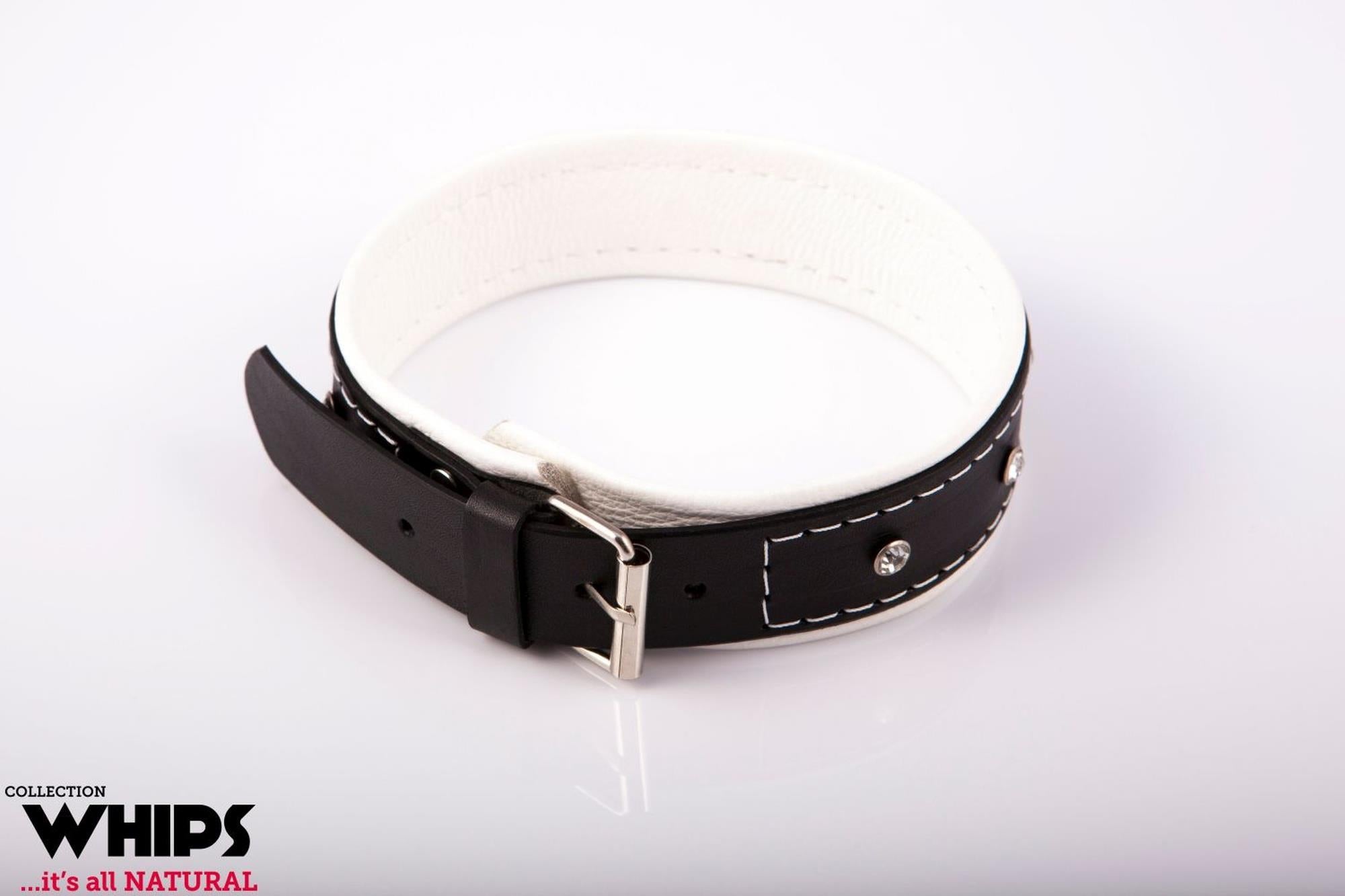 Attaches - Collier féminin 4 cm, blanc