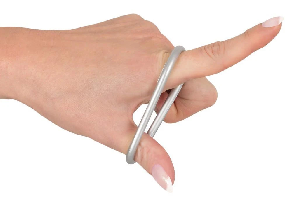 Metallic Silicone Cock Ring Set