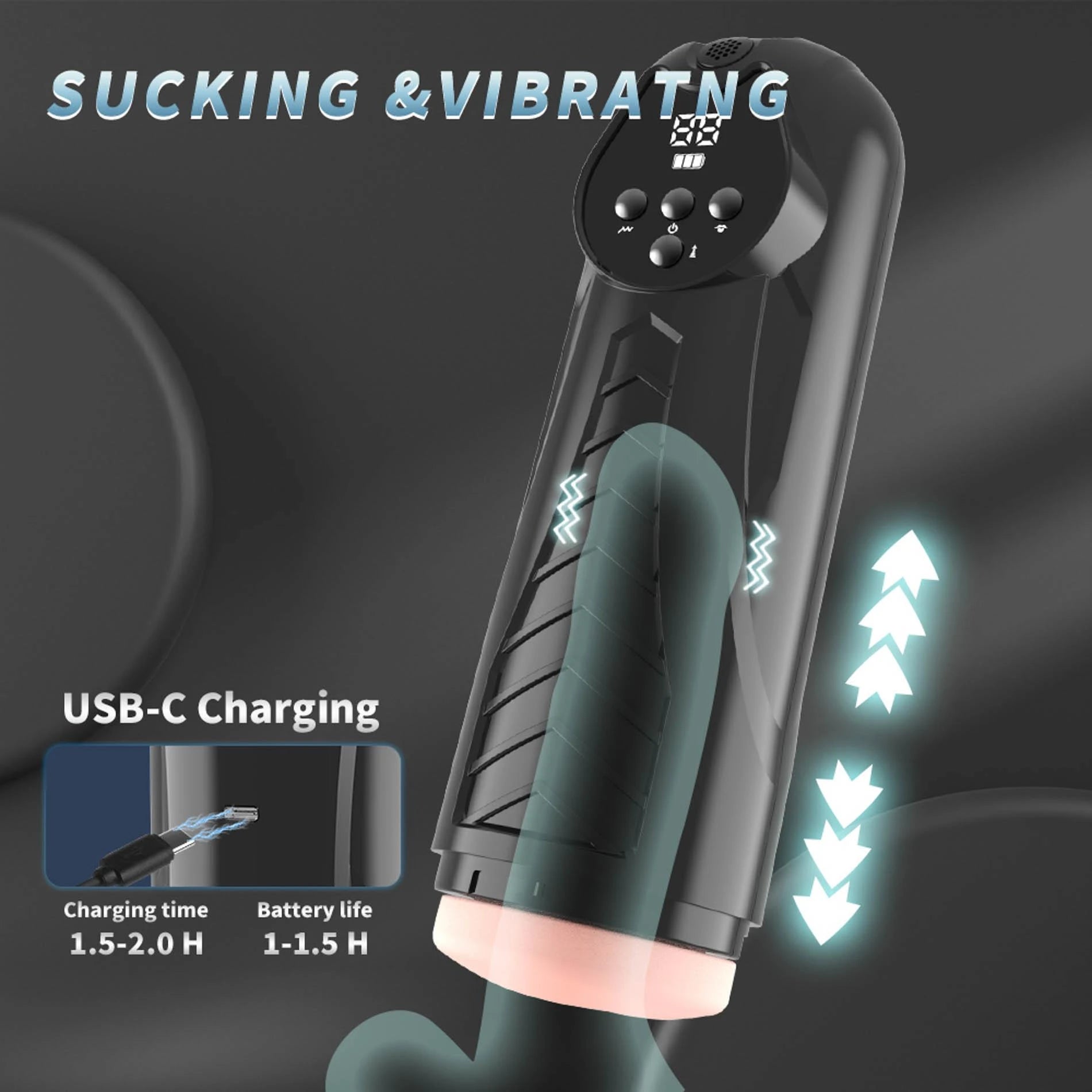LUXURY Masturbator, PREMIUM RECHARGEABLE MULTIFUNCTION 04