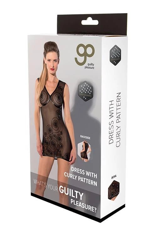 ROBE IMPRIMÉE GP À MOTIF FRISÉ, S