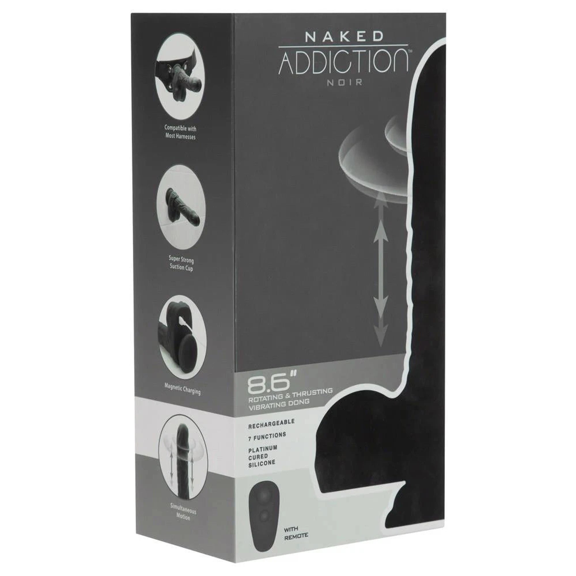 8,6" Rotating & Thrusting Vibrating Dong