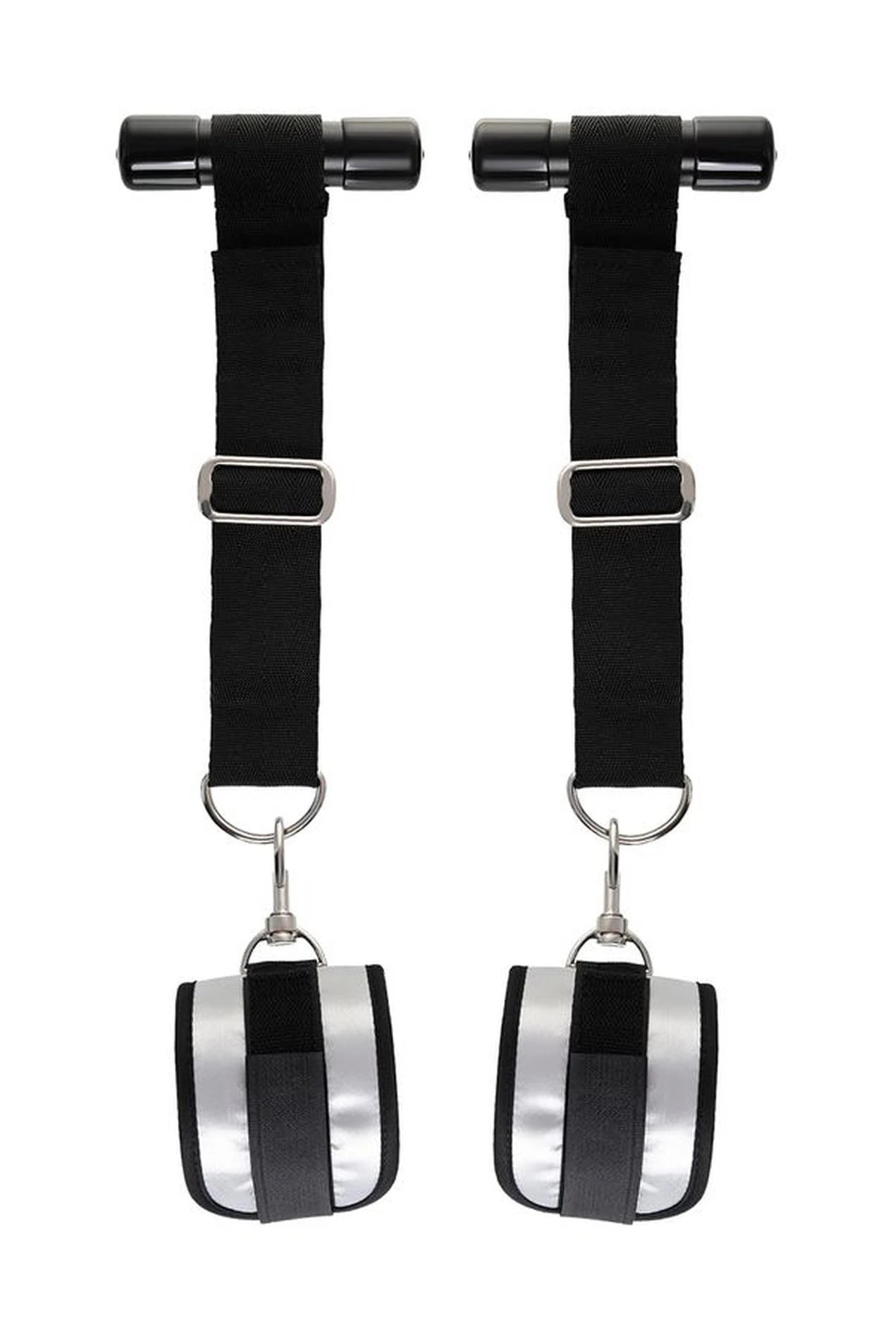 Anonymo hand clamps, polyester, silver, 23 cm