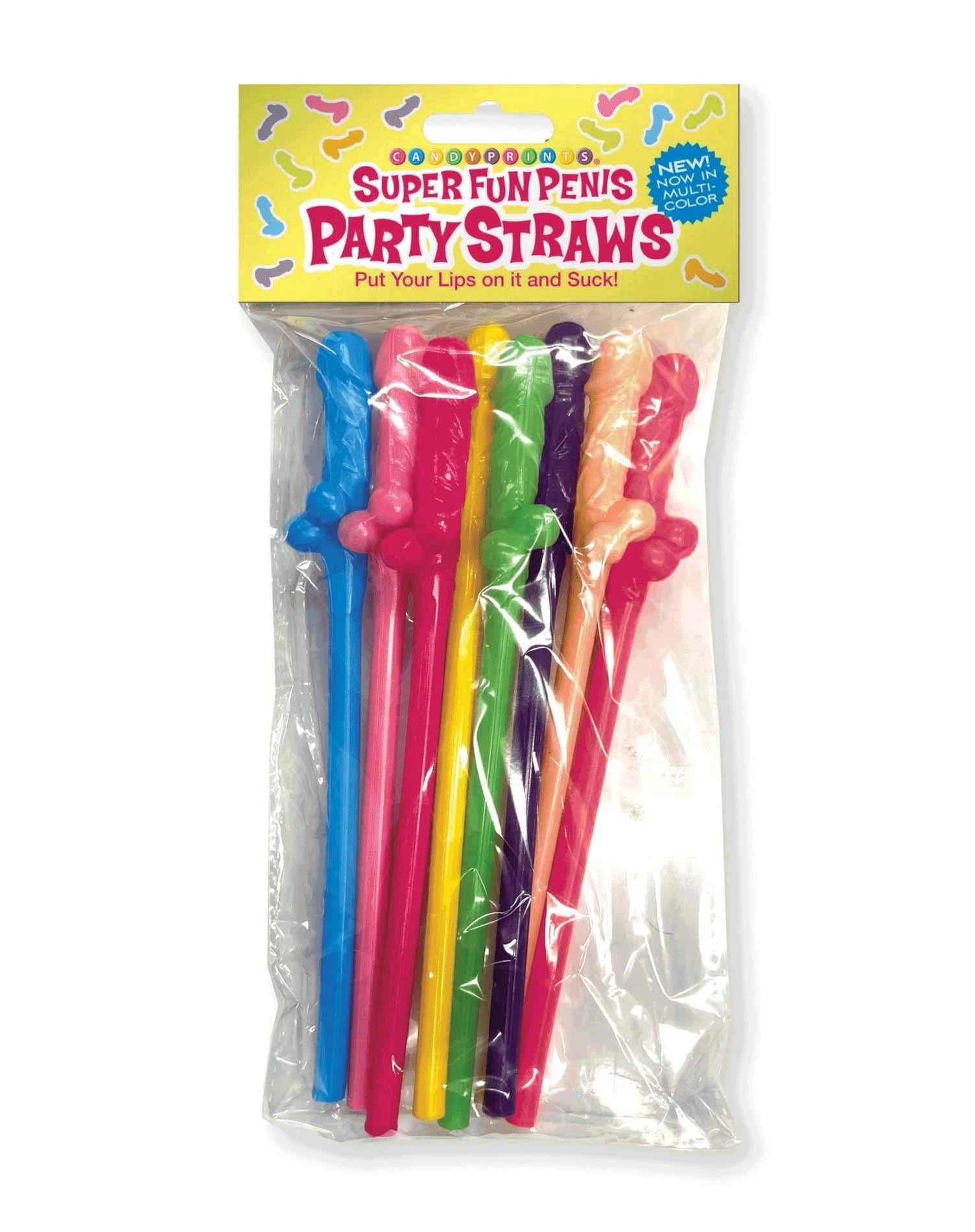 Super Fun Penis, Multicolor Straws