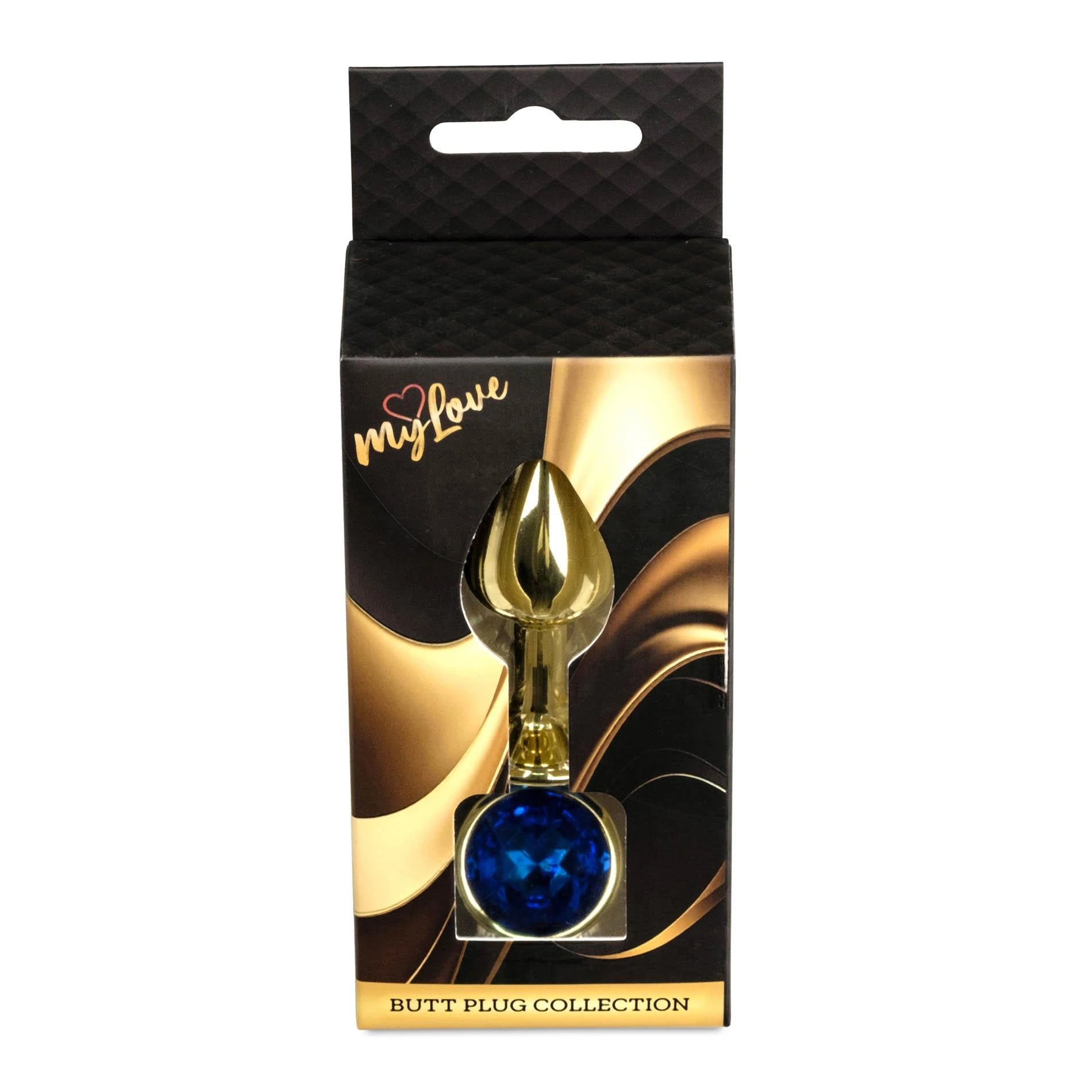 MyLove Toys - Bijoux Gold PLUG - Bleu Foncé