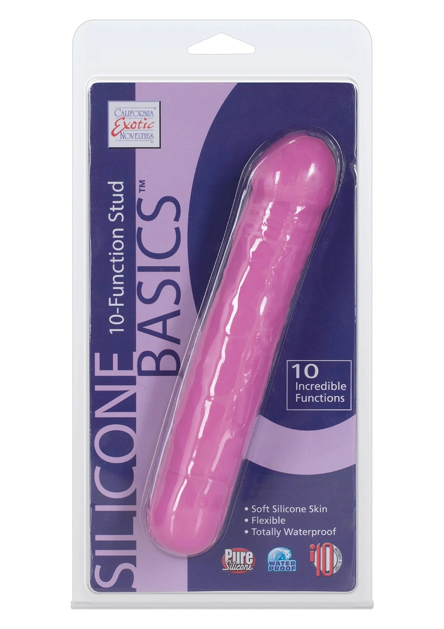 Vibrator-BASICS 10 FUNCTION STUD PINK