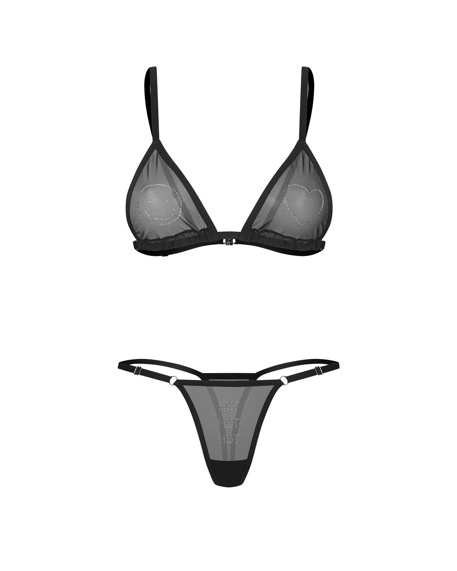 Wet Look 2-piece Set S/M