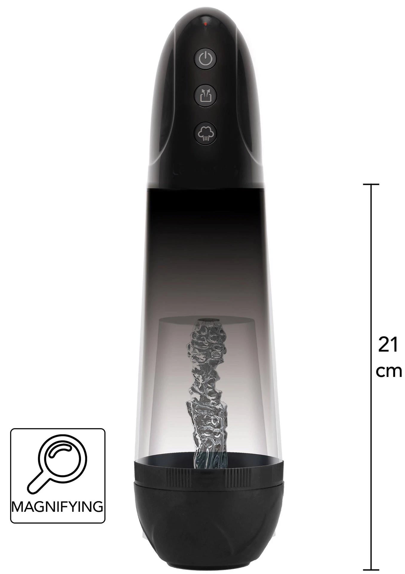 Pompe grossissante automatique noire