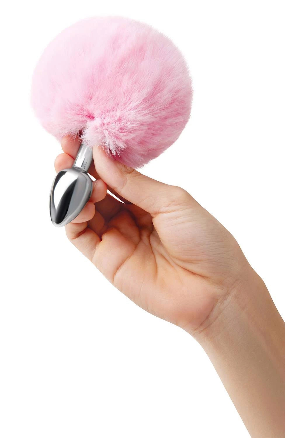 BOUCHON MÉTALLIQUE LAPIN TOUFFU 3 POUCES WHIPSMART AVEC QUEUE ROSE
