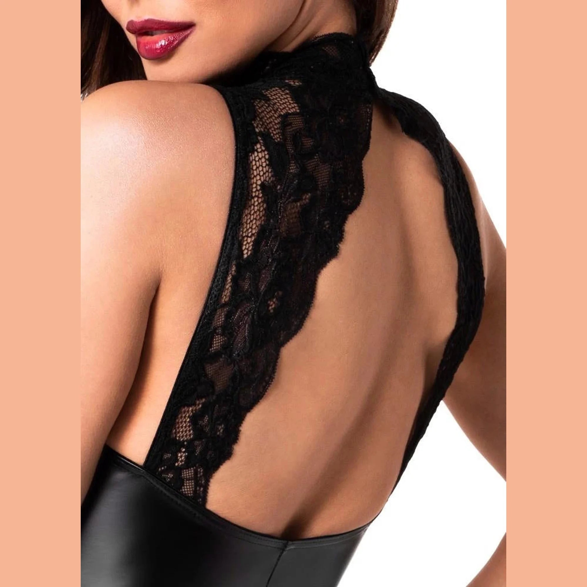 Robe Noire Dentelle XL
