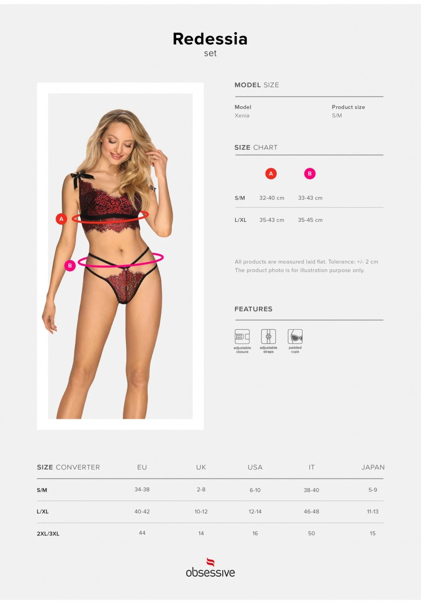 Lingerie-Redessia 2-piece set L/XL
