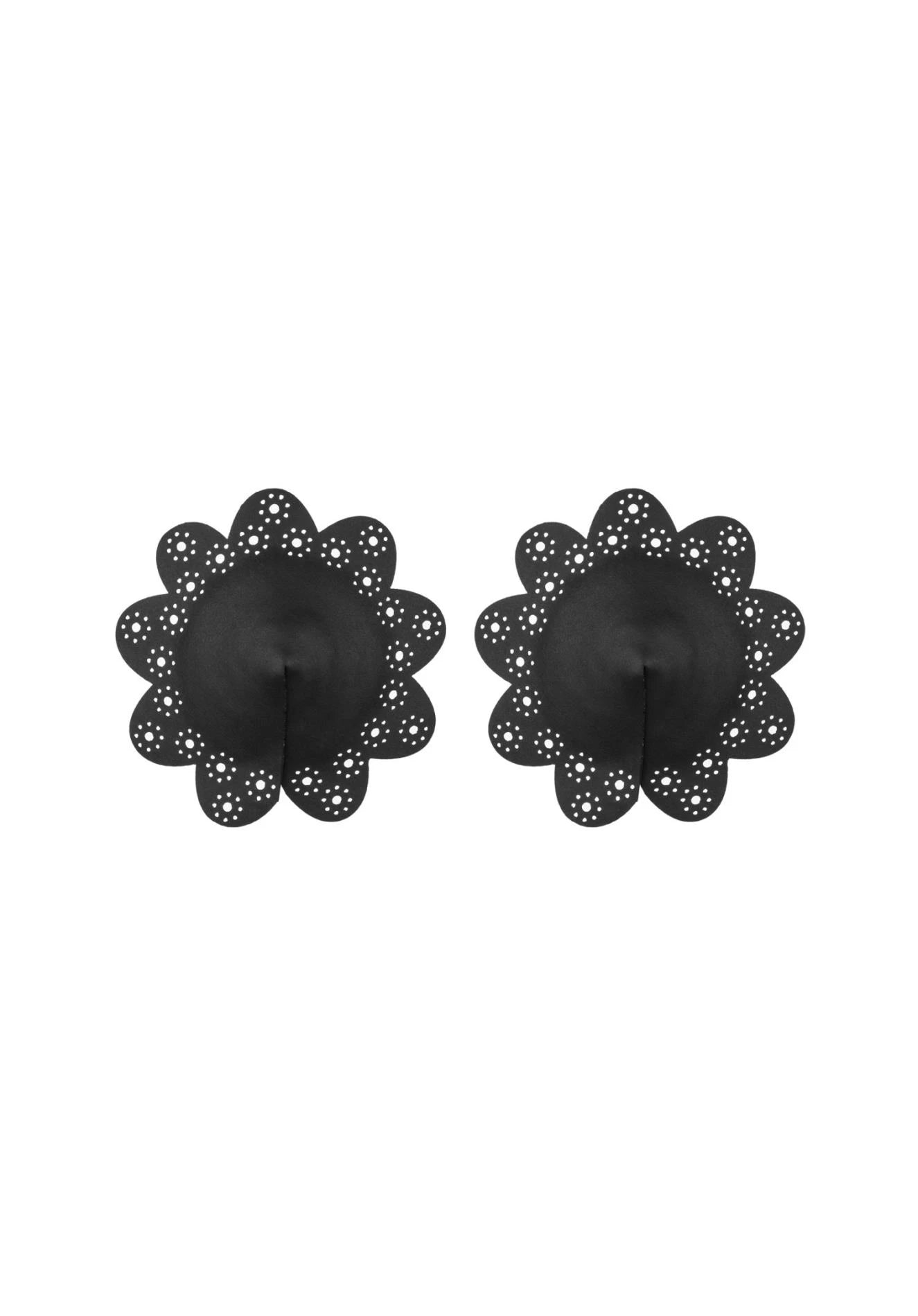 Lingerie-A770 cache-tétons noirs Taille unique
