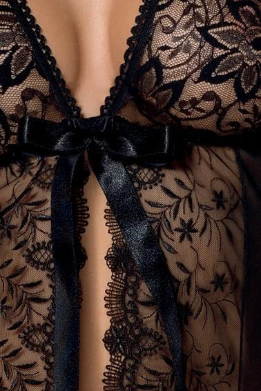Lingerie-JESSIE PEIGNOIR black L/XL - Casmir