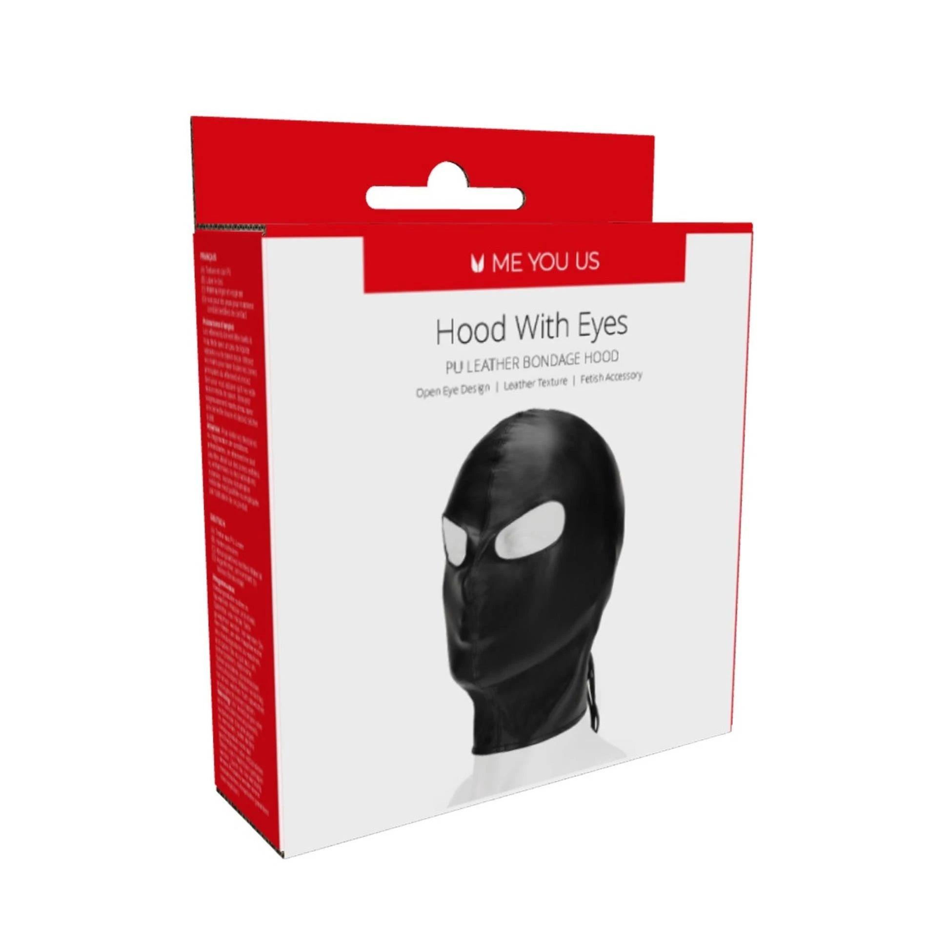 Me You US Hood avec yeux en cuir synthétique