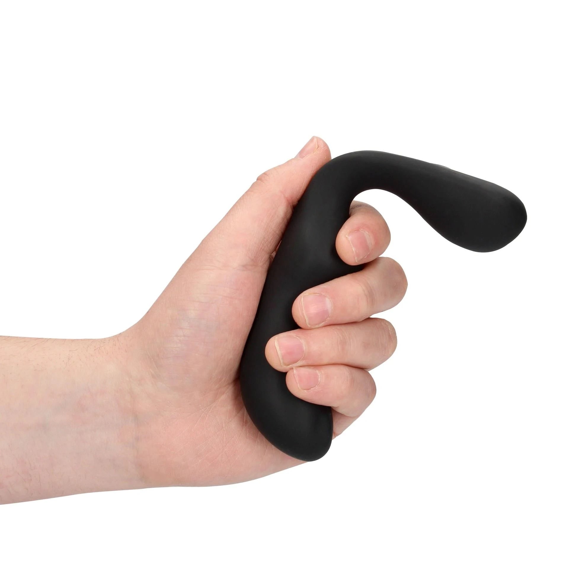 Vibrating Pointed Prostate Massager with Remote Control - Black