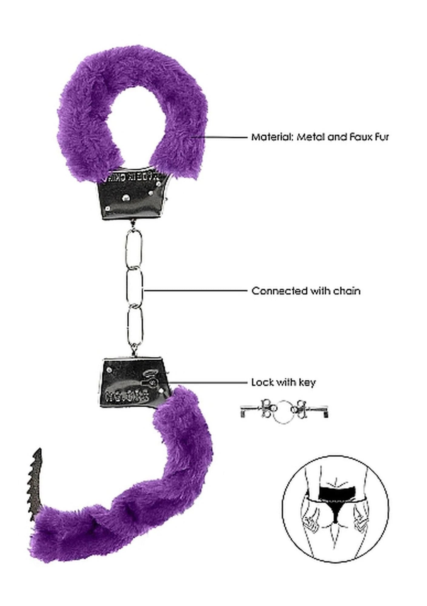 Menottes pour Débutants en Peluche - Violet