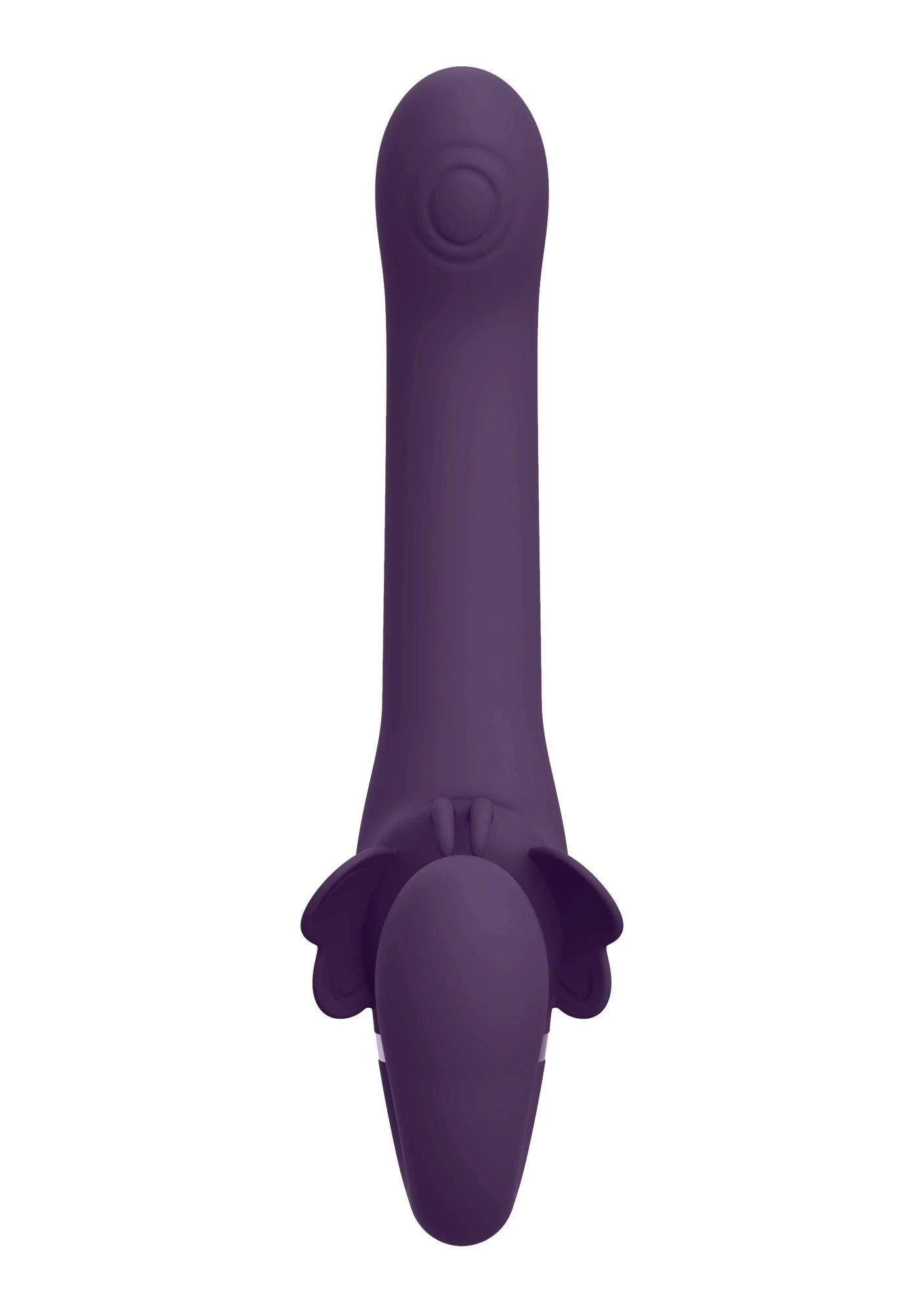 Satu - Pulse-Wave and Vibrating Strapless Strapon - Purple
