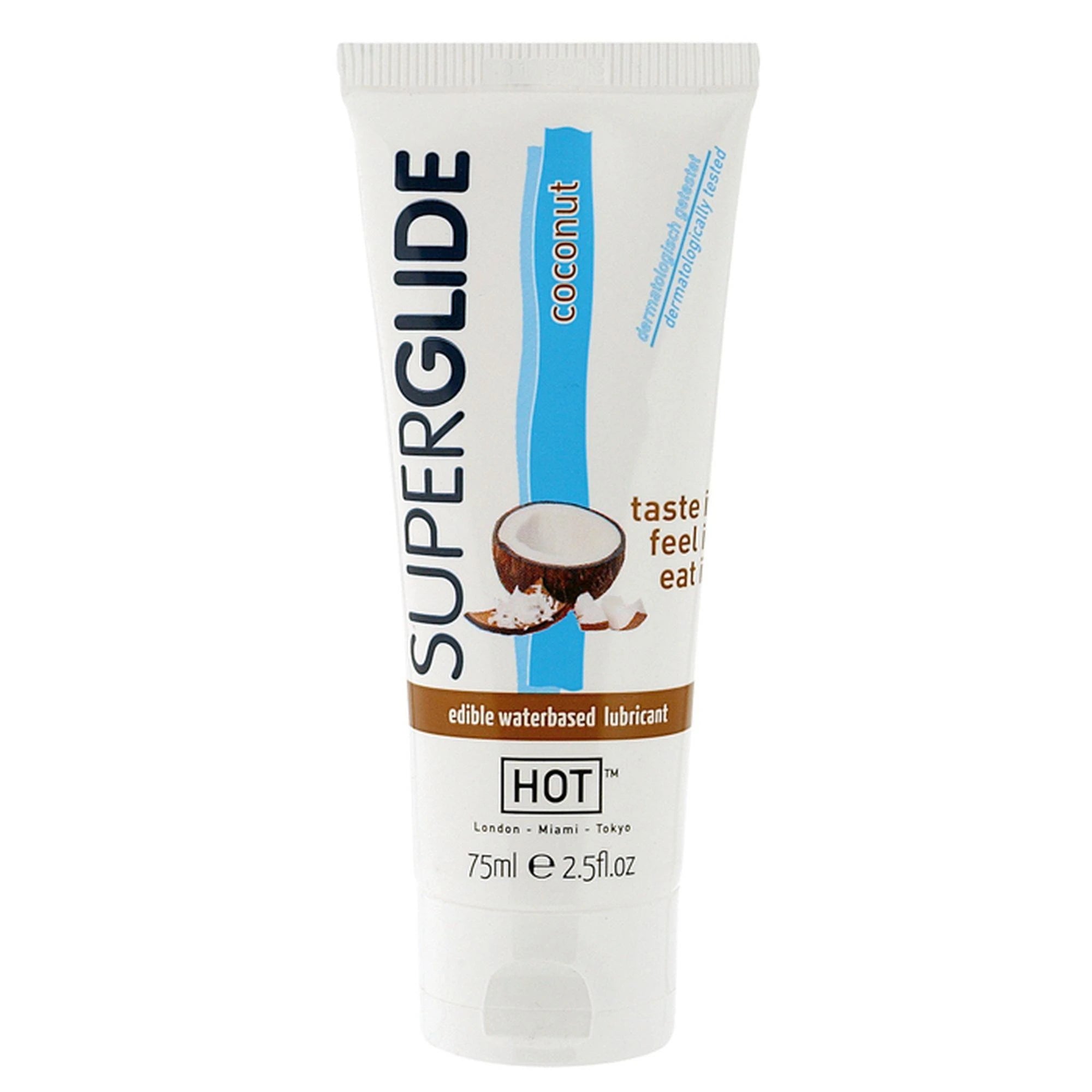 Superglide - Edible Waterbased Lubricant - Coconut - 3 fl oz / 75 ml