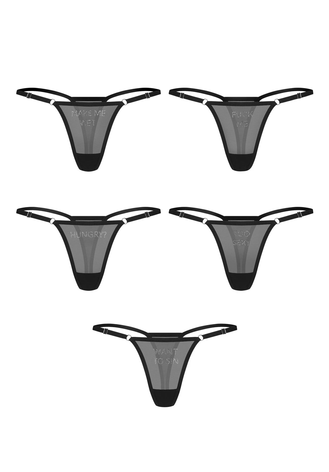 Violami 5-pack thongs L/XL