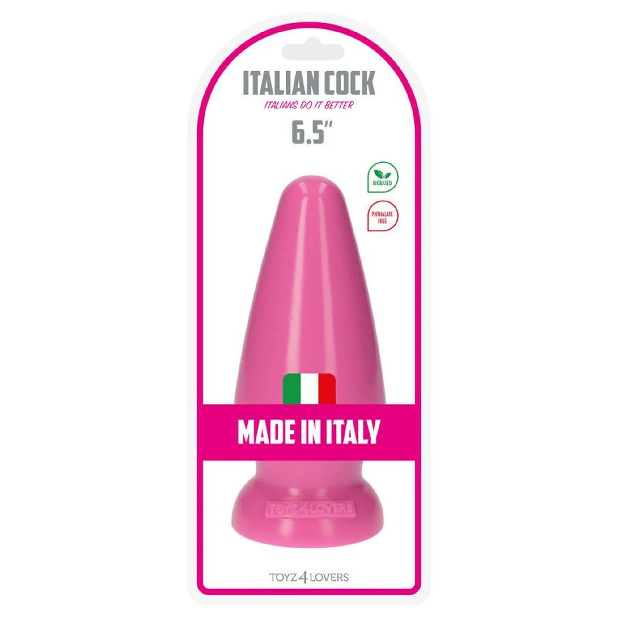 Plug-Italian Cock 6.5″Pink