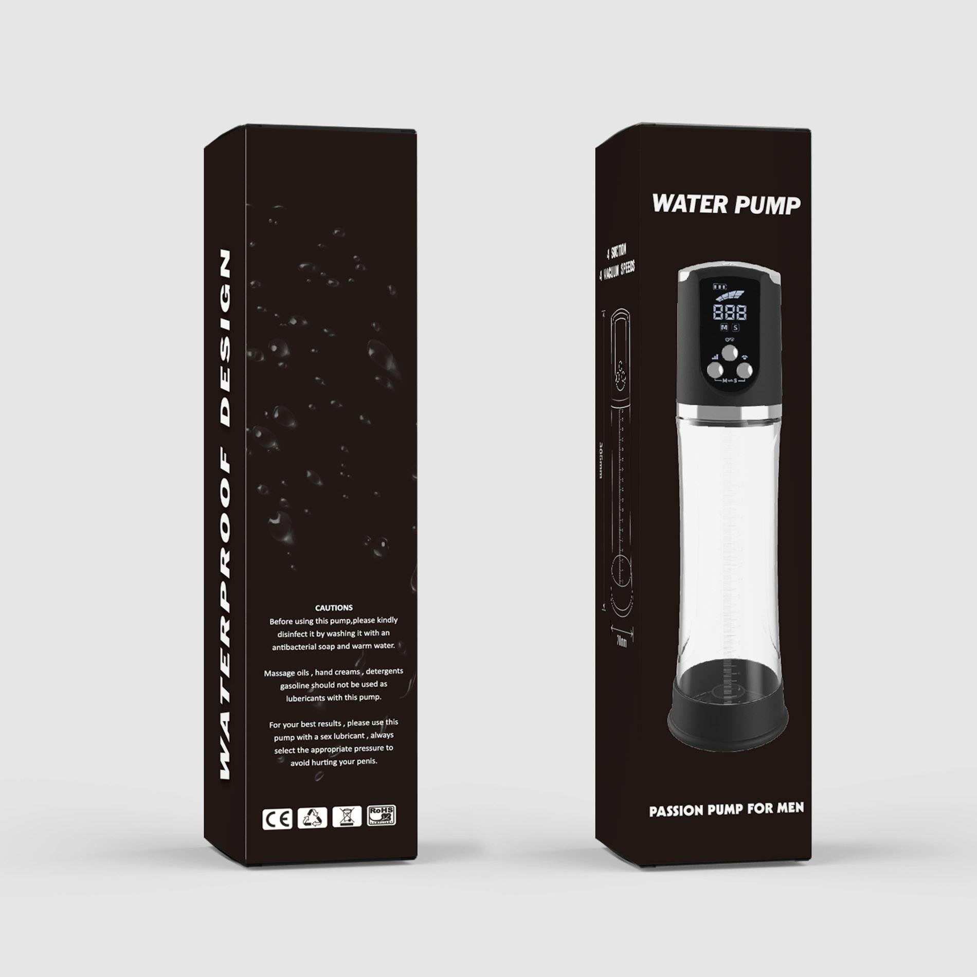 Pompe - PASSION PUMP, POMPE AUTOMATIQUE ÉTANCHE LCD RECHARGEABLE PREMIUM