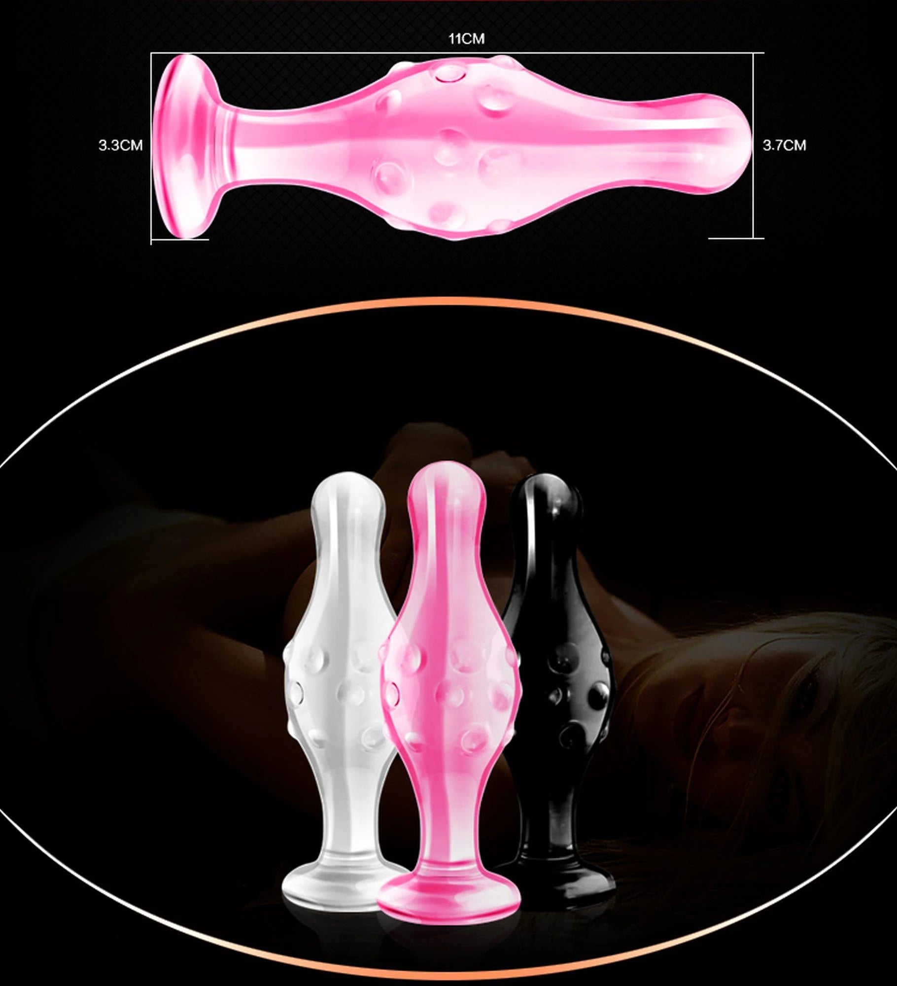 4.5″ Glass Romance Black