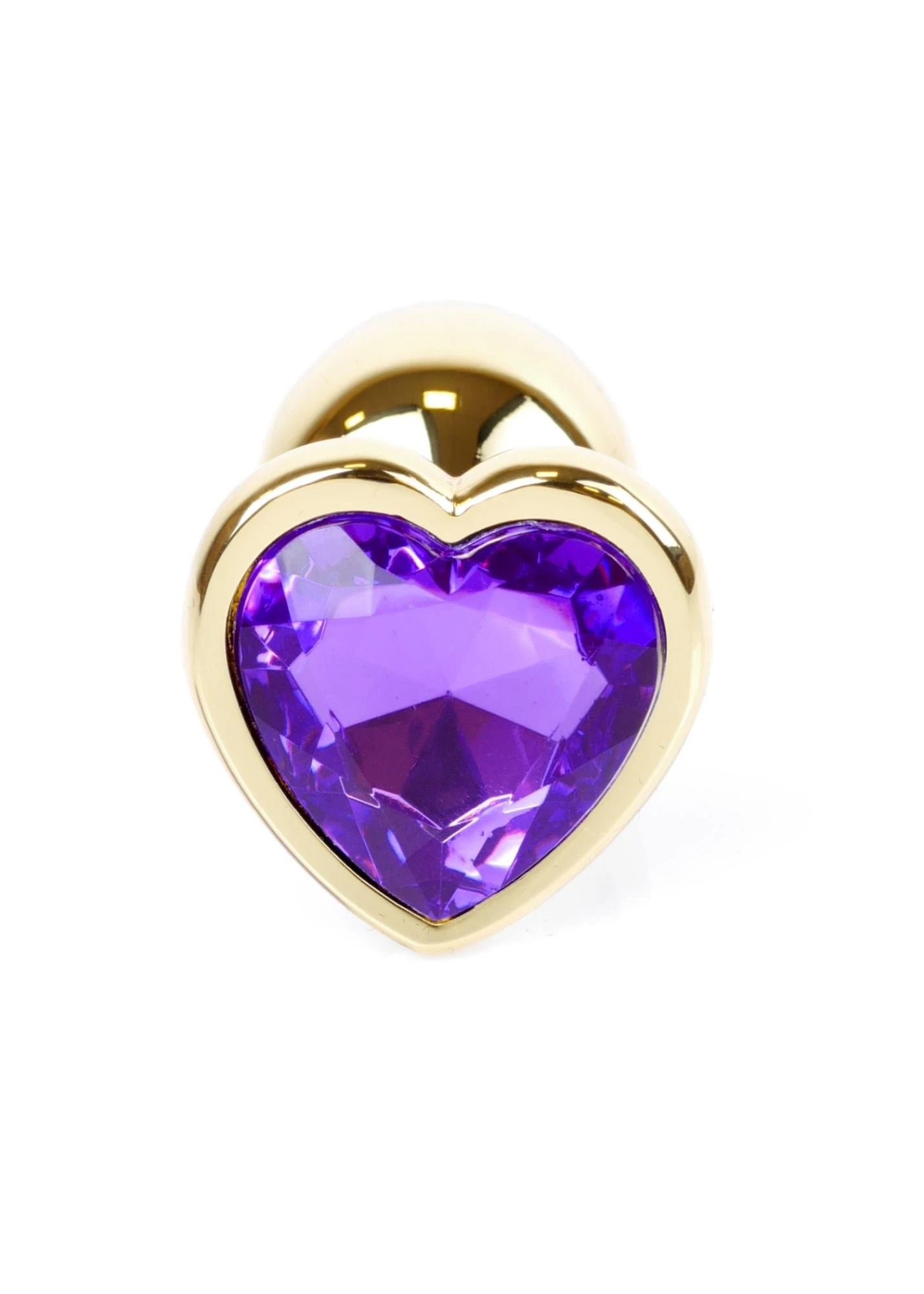 Plug-Bijoux Cœur en or PLUG- Violet