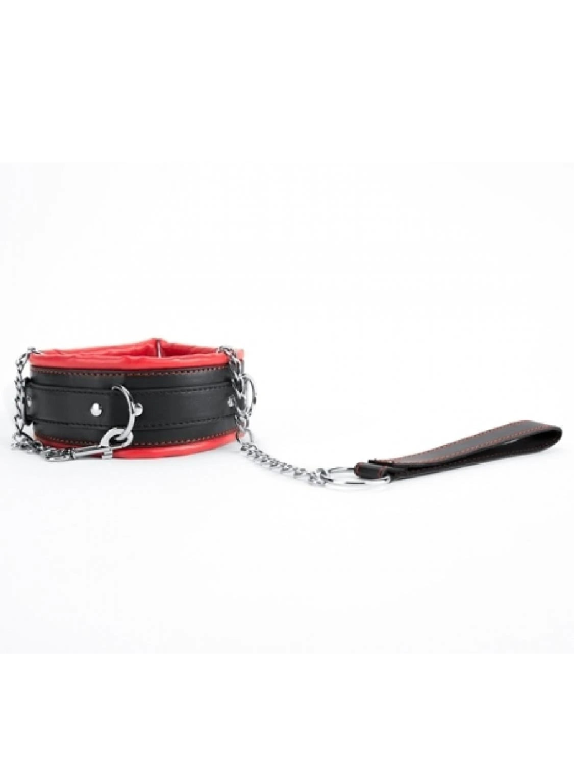 Collier et laisse rouges