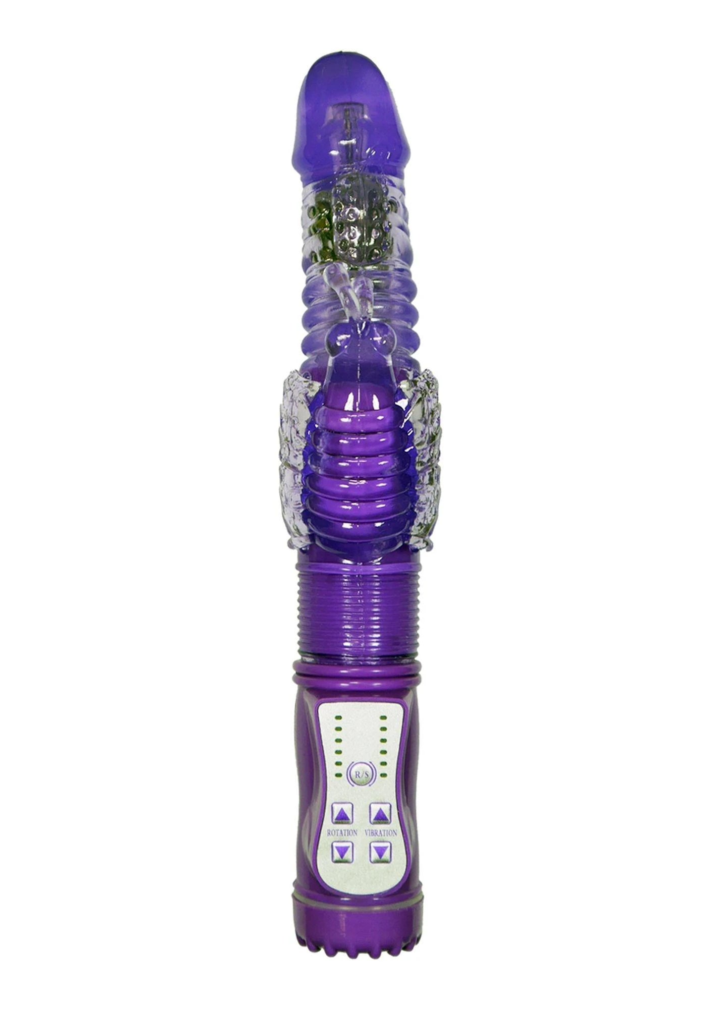 Vibro-lapin, Vibration/Rotation/Haut-bas 36 fonctions Violet