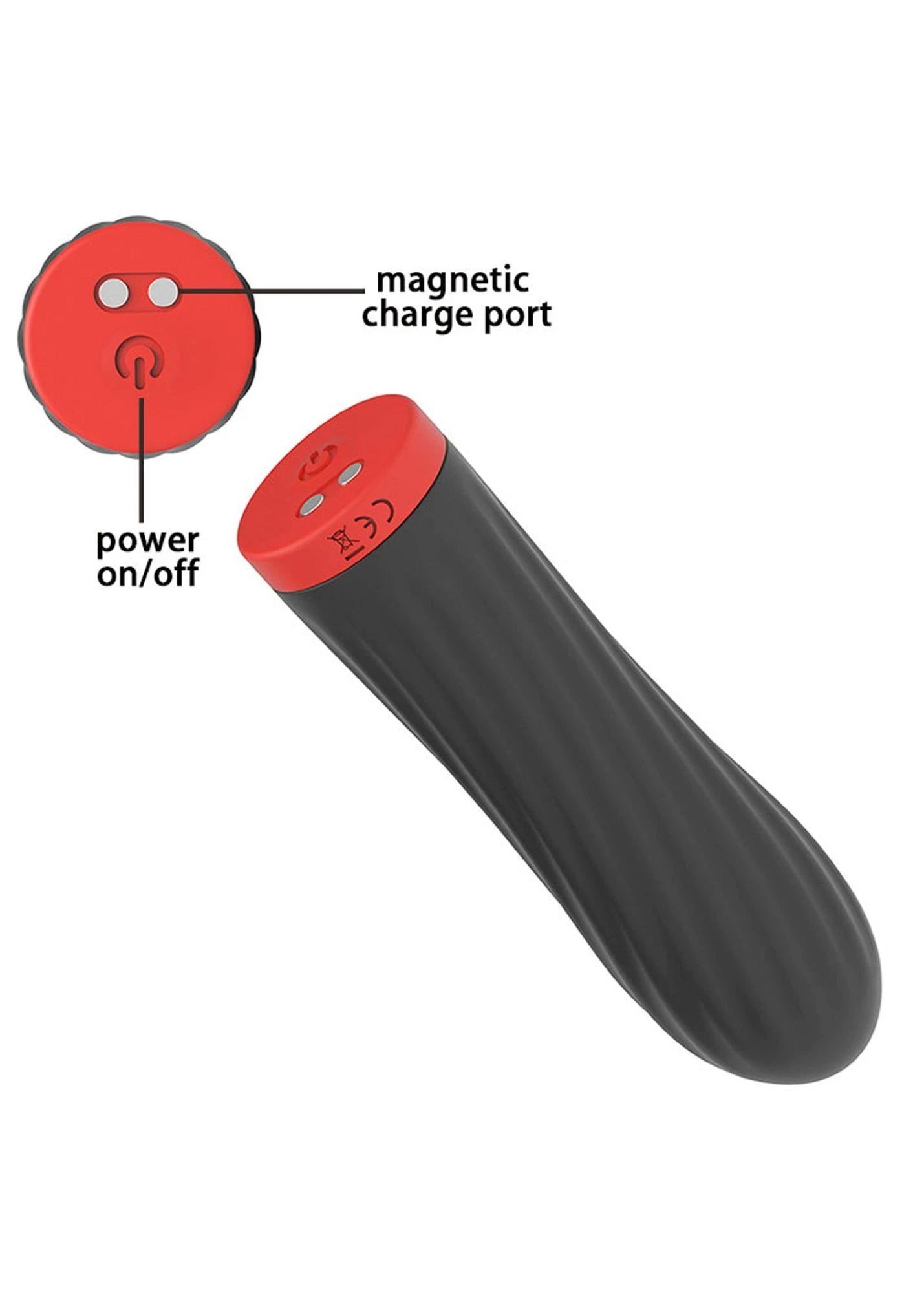 Stymulator - Vibrateur Tactile en Silicone Rechargeable USB 10 Fonctions - Noir