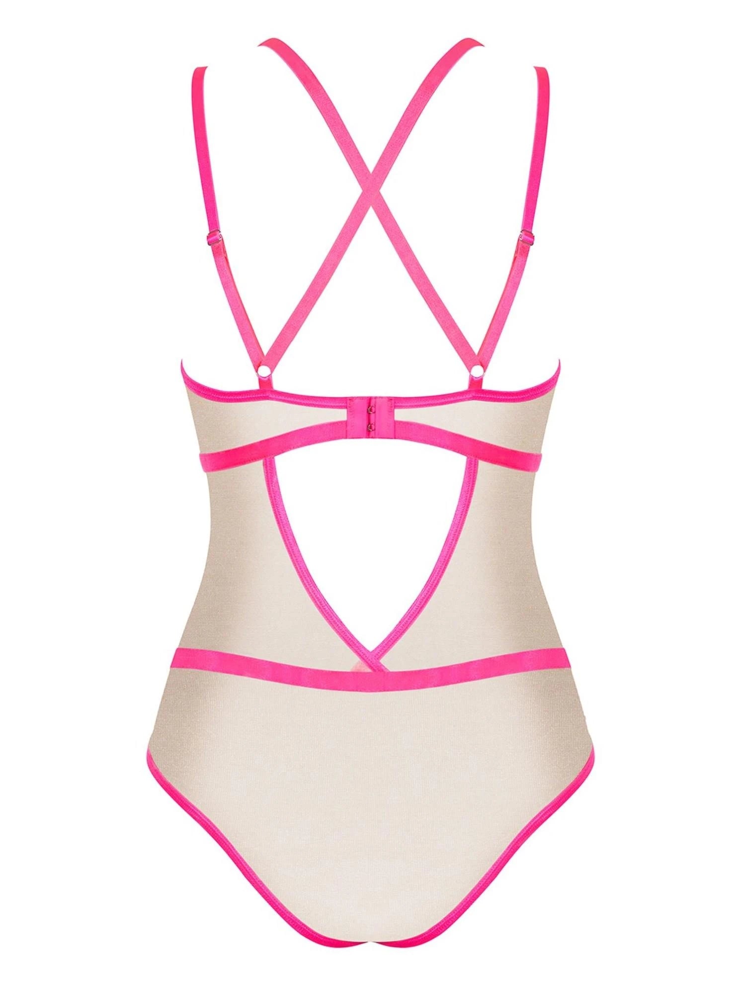 Underwear-Nudelia pink bodysuit S/M
