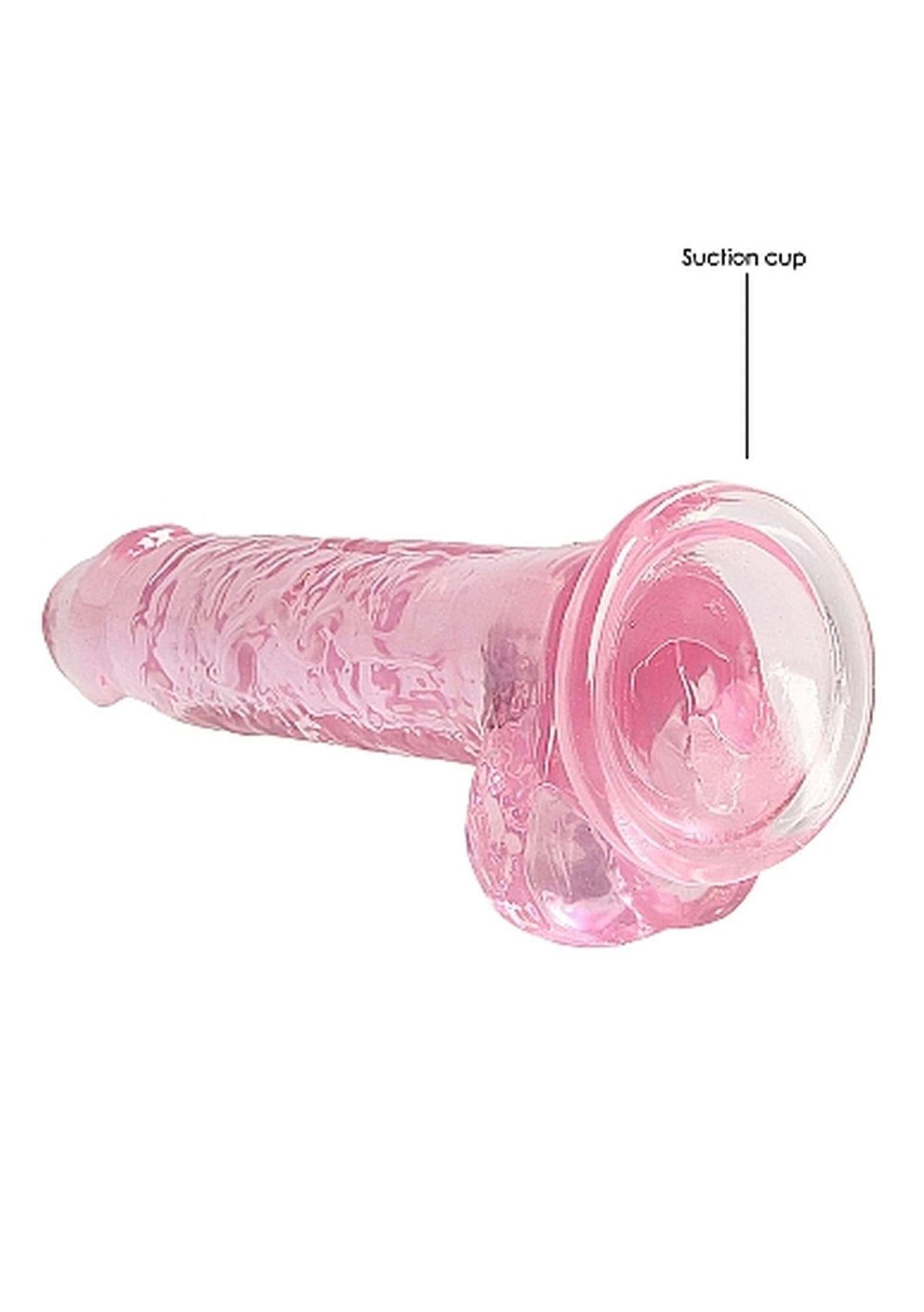 7″ / 18 cm Realistic Dildo With Balls - Pink