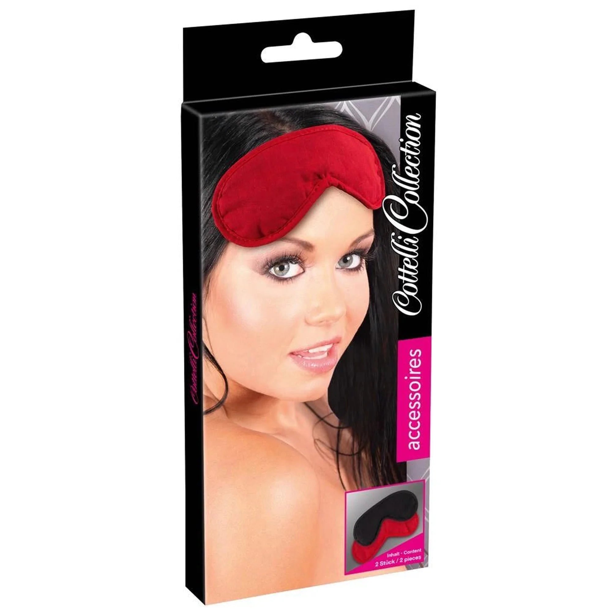 Blindfold Set 2 red/black