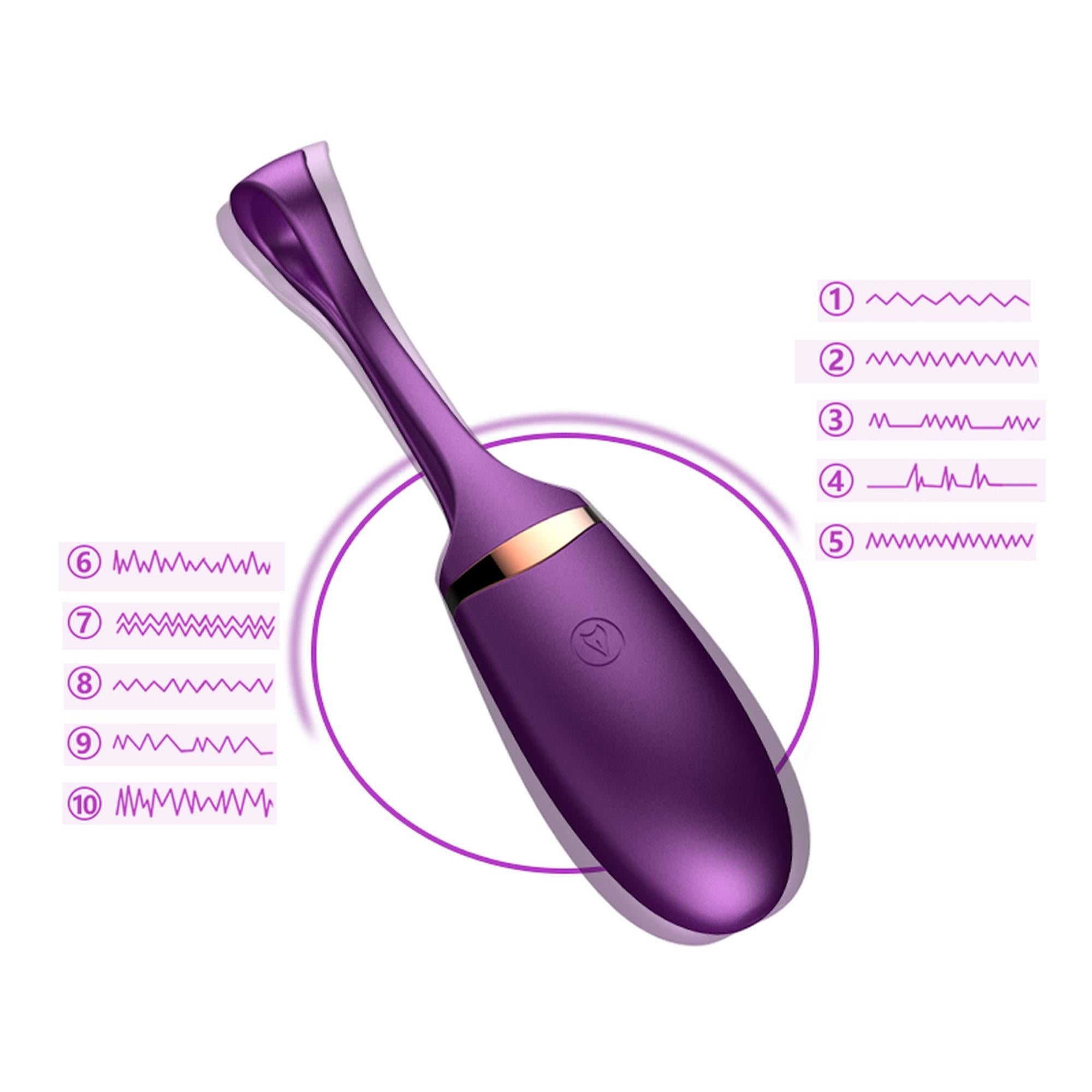 Jajko/vibr-Vibrating Silicone Love EGG USB 10 fonctions / Contrôle vocal